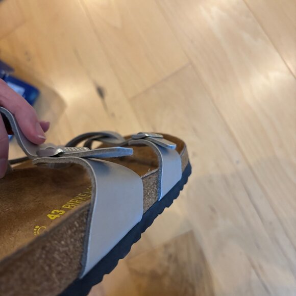 BIRKENSTOCK Mayari Sandals Women's Size 43 EU (US 12 to 12.5) Silver - Picture 8 of 13